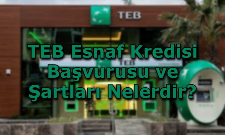 TEB Esnaf Kredisi Başvurusu ve Şartları Nelerdir?